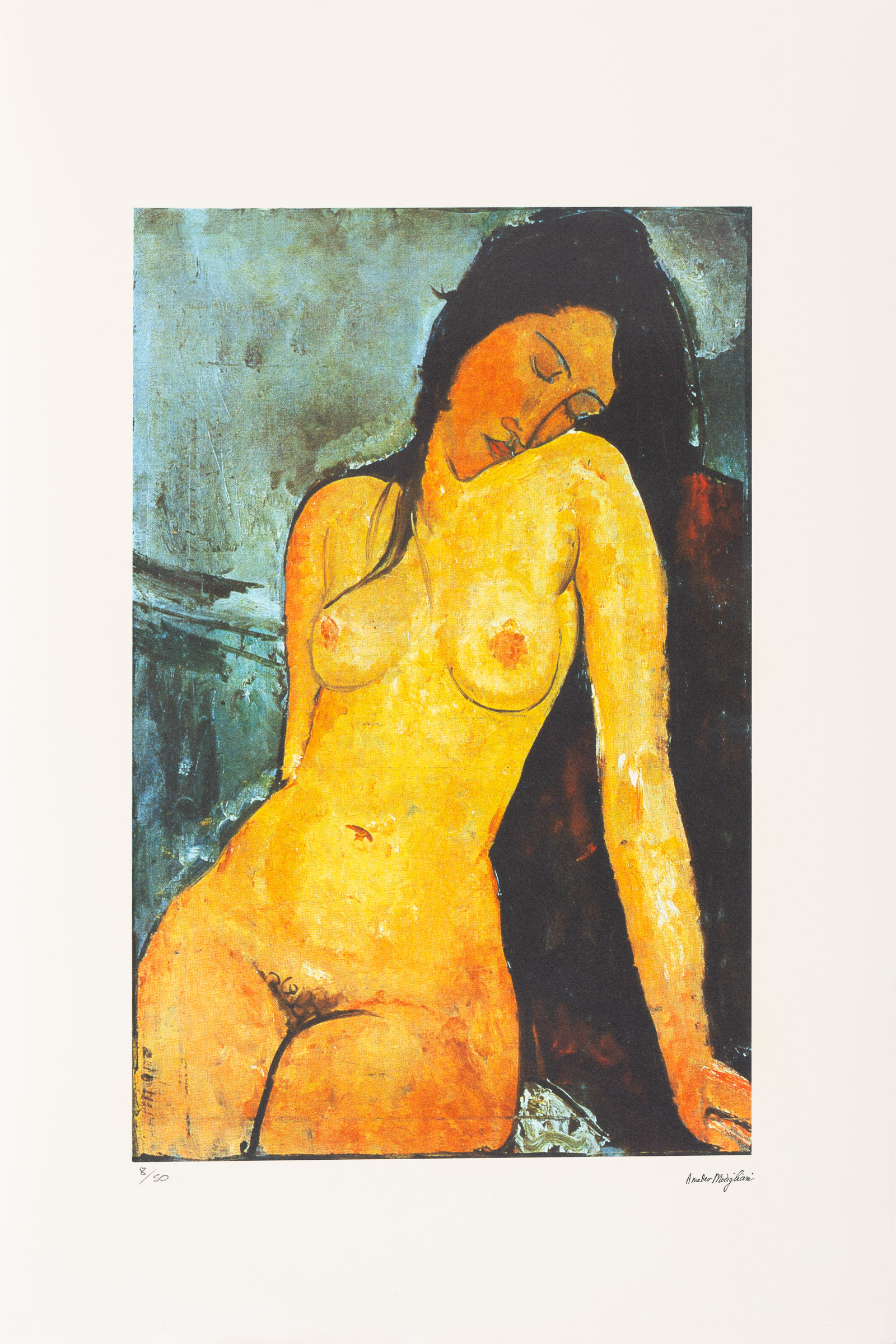 Lot Amadeo Modigliani Standing Nude Ans Azura Online Art