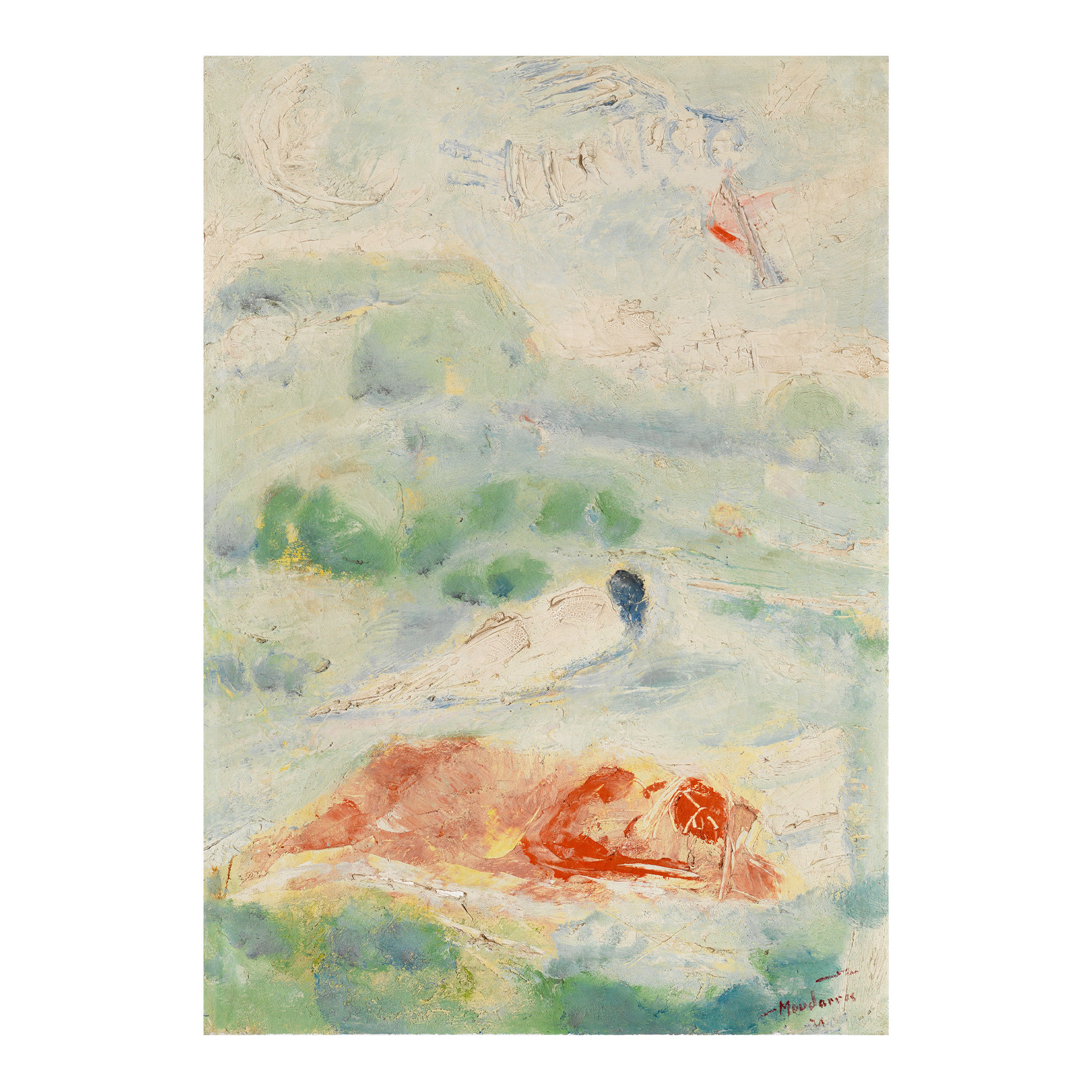 Lot 28, Fateh Moudarres - Pastel Landscape (Paysage pastel