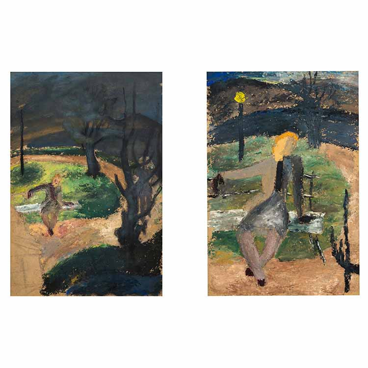 On the Bench, Diptych (Pe bancă)*