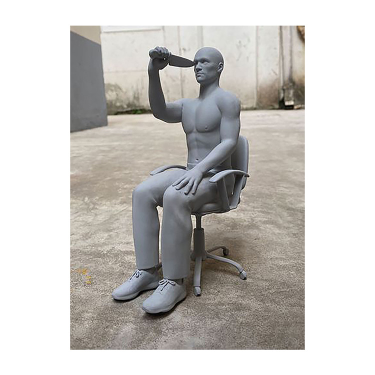  Man with Knife Statue