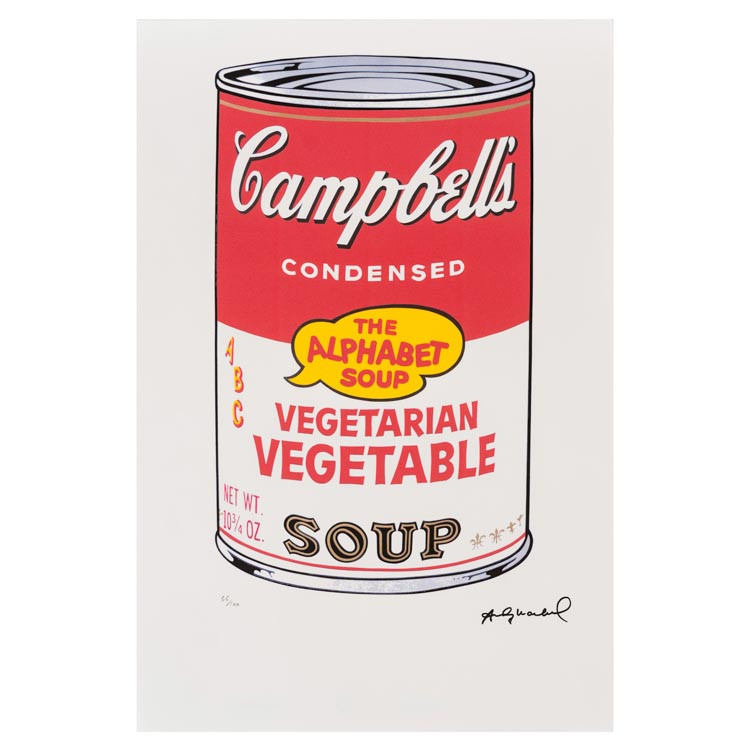 Campbell’s Soup II Vegetarian Vegetable, The Alphabet Soup 1980